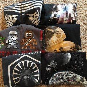 Star Wars t-shirt bundle size youth medium